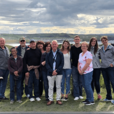 group tour in the mountains